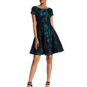 ANTONIO MELANI Fit and Flare Jacquard Dress